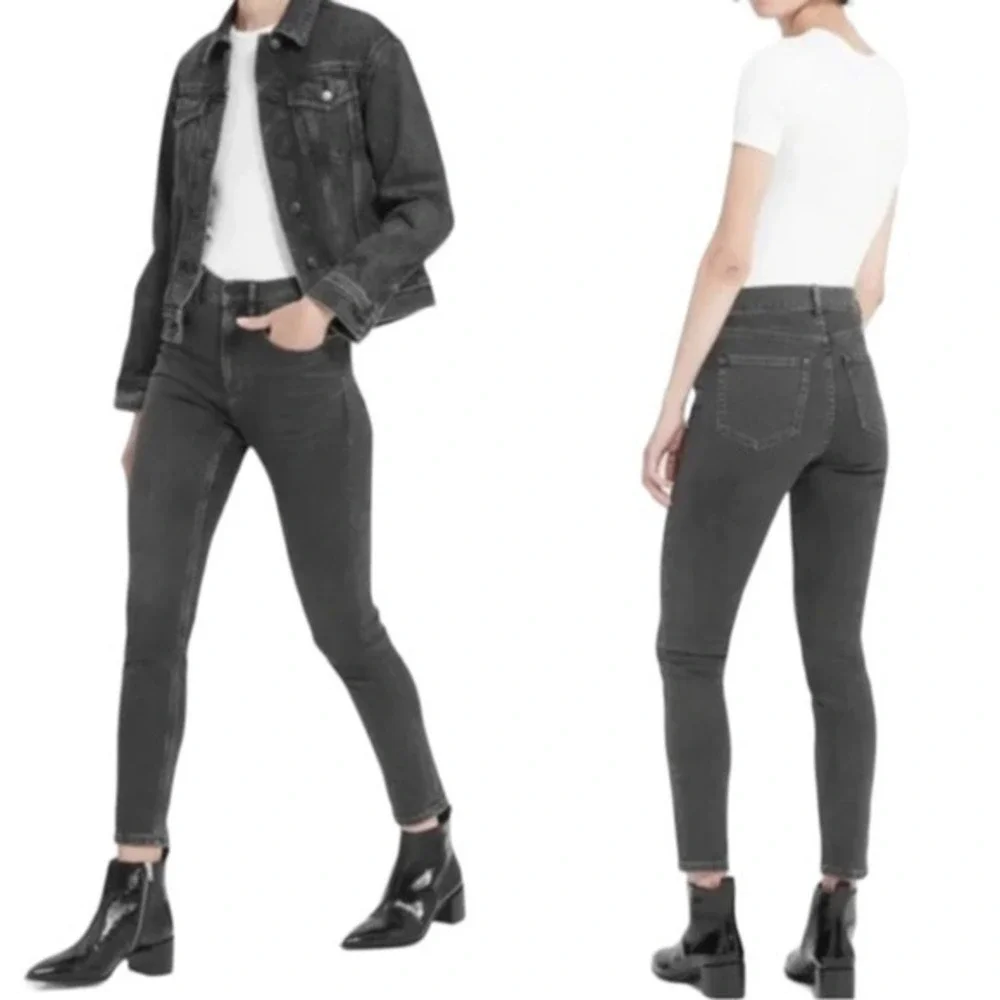 Everlane Mid Rise‎ Ankle Jeans Washed Black Size 28
